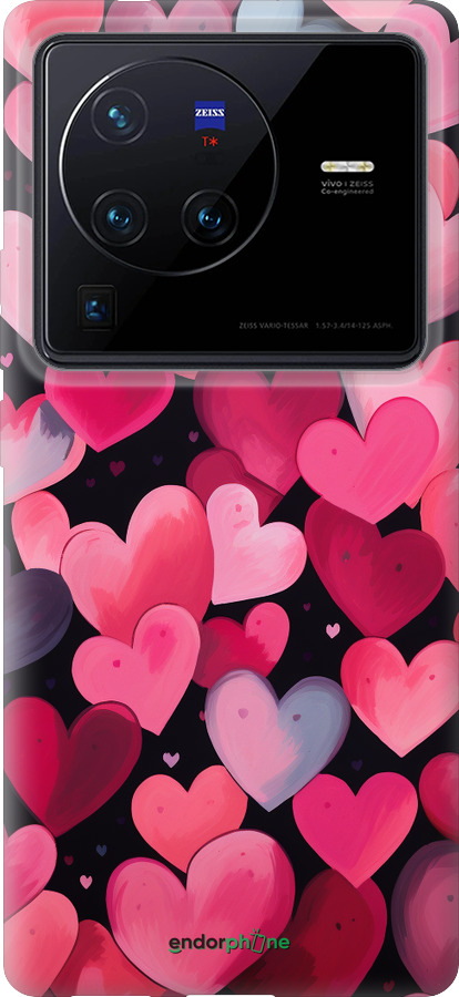 Силіконовий чехол Сердечка 4 для Vivo X80 Pro - 5662u-2630 изображение 