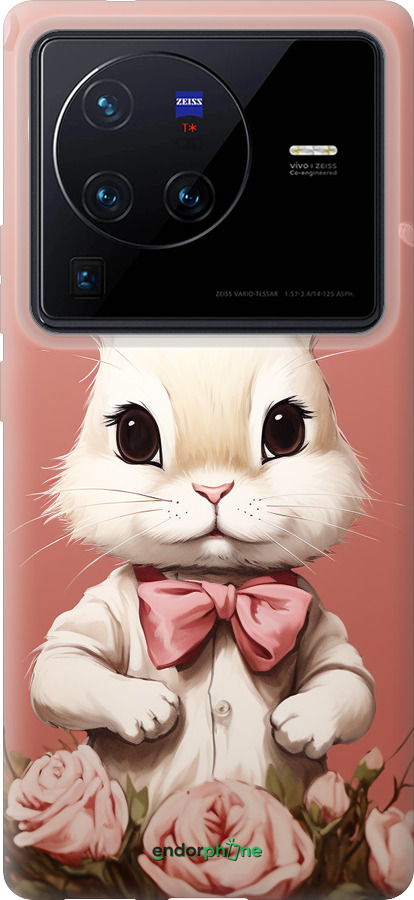 Силиконовый чехол Зайчик для Vivo X80 Pro - 5669u-2630 изображение 