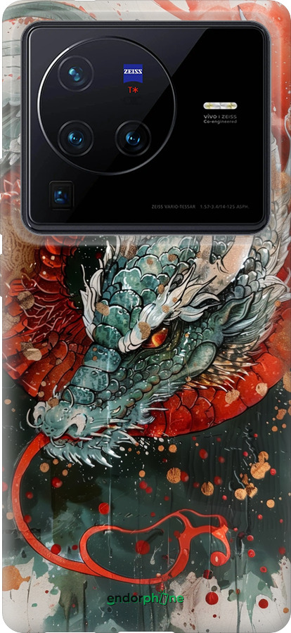 Силиконовый чехол Стихия огня для Vivo X80 Pro - 6101u-2630 изображение 