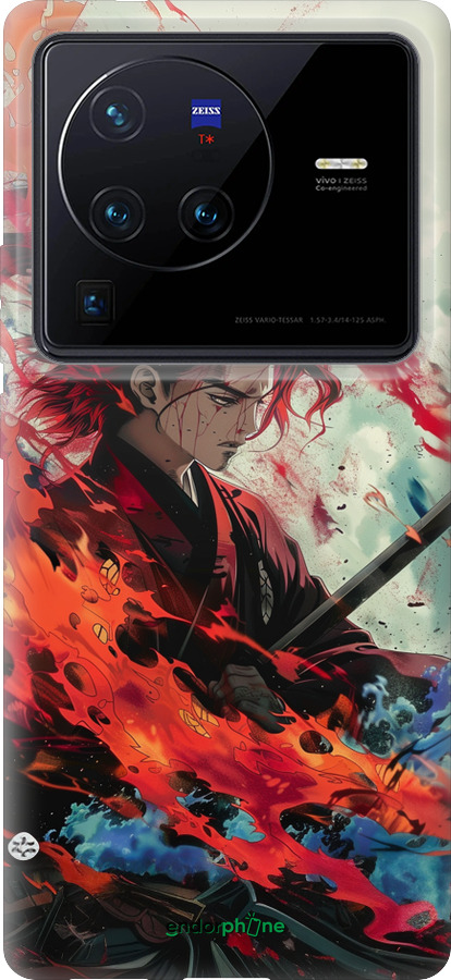 Силиконовый чехол Битва стихий для Vivo X80 Pro - 6110u-2630 изображение 