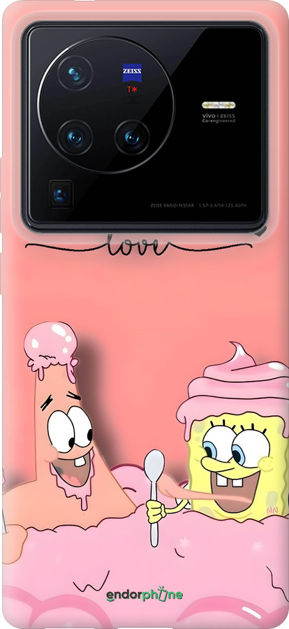 Силиконовый чехол Спанч Боб для Vivo X80 Pro - 6282u-2630 изображение 