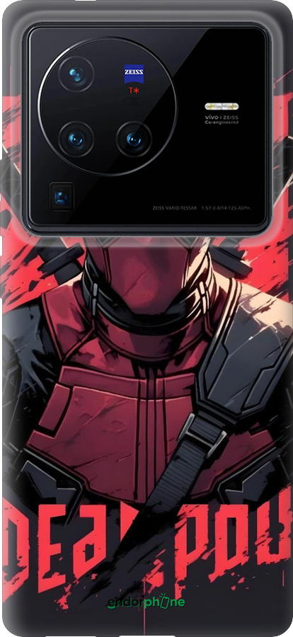 Силиконовый чехол Дедпул для Vivo X80 Pro - 6293u-2630 изображение 