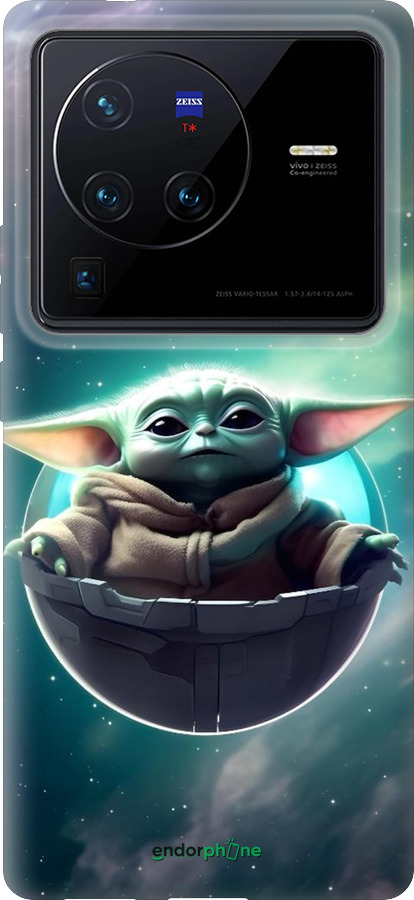 Силіконовий чехол Малышь йода для Vivo X80 Pro - 6294u-2630 изображение 