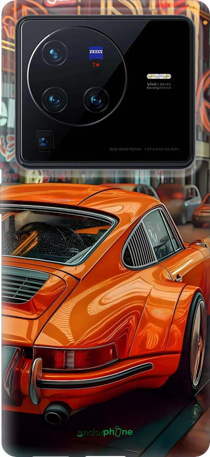 Силиконовый чехол Порше для Vivo X80 Pro - 6334u-2630 изображение 