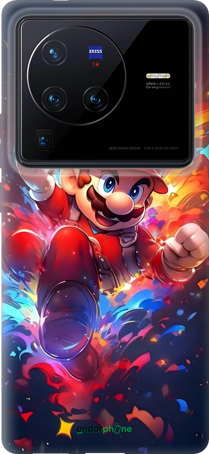Силіконовий чехол Супер Маріо для Vivo X80 Pro - 6342u-2630 изображение 