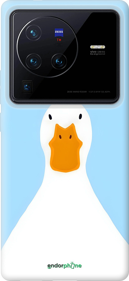 Силиконовый чехол Гусь для Vivo X80 Pro - 6350u-2630 изображение 