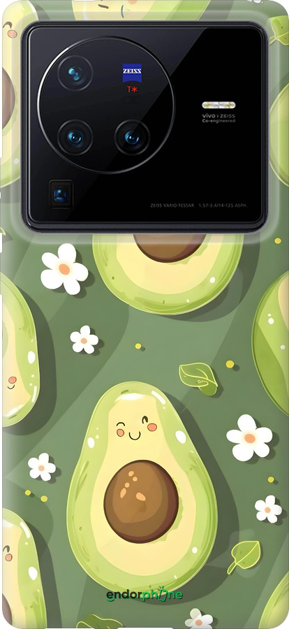 Силиконовый чехол Авокадо для Vivo X80 Pro - 6380u-2630 изображение 