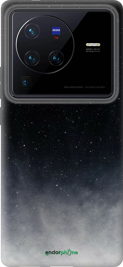 Силиконовый чехол Сині хмари, Синій місяць для Vivo X80 Pro - 6396u-2630 изображение 