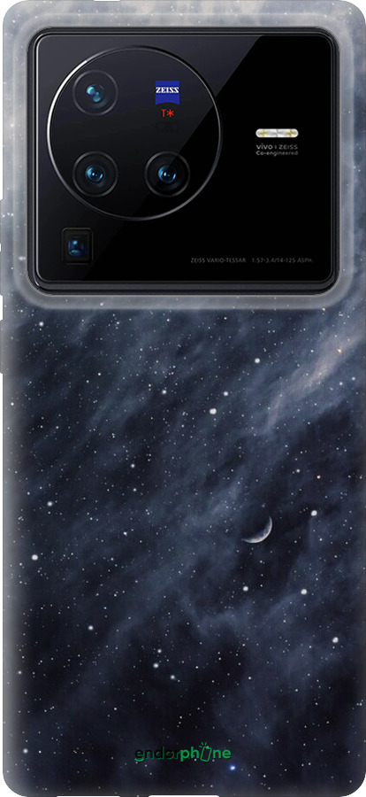 Силиконовый чехол Голубые облака, Голубая луна для Vivo X80 Pro - 6398u-2630 изображение 