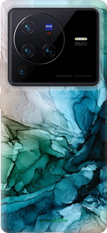 Силиконовый чехол С красочной абстрактной картиной Соленые берега для Vivo X80 Pro - 6405u-2630 изображение 