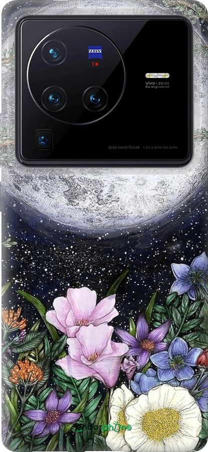 Силиконовый чехол Полночь в саду II для Vivo X80 Pro - 6424u-2630 изображение 