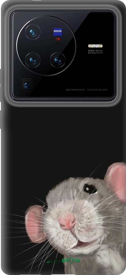 Силиконовый чехол The Peeking Rat для Vivo X80 Pro - 6442u-2630 изображение 