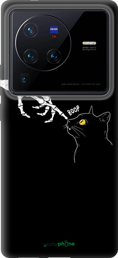 Силиконовый чехол Кошка для Vivo X80 Pro - 6505u-2630 изображение 