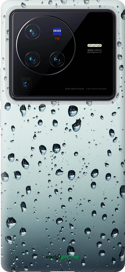 Силіконовий чехол Скло в краплях для Vivo X80 Pro - 848u-2630 изображение 