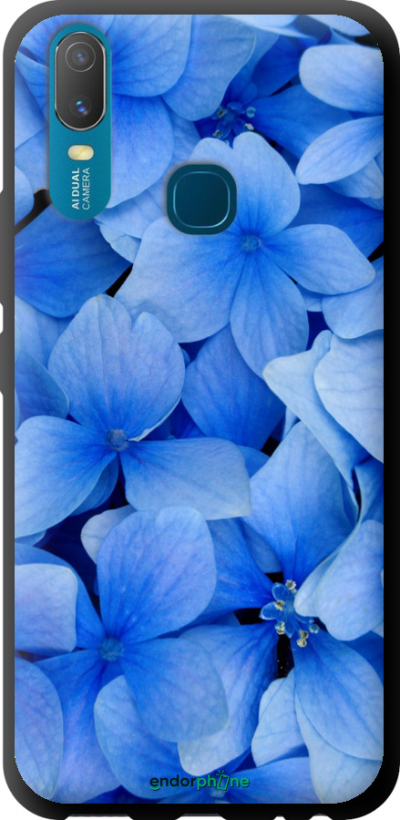 TPU чехол Сині квіти для Vivo Y11 - 526b-629 изображение 