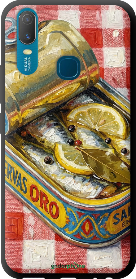 TPU чехол Vintage Sardine Tin Phone для Vivo Y11 - 6772b-629 изображение 