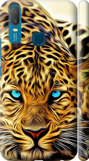3D пластиковый матовый чехол Леопард для Vivo Y11 - 6611m-629 изображение 