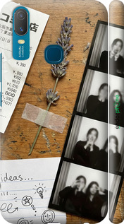 3D пластиковый матовый чехол 'Aesthetic Scrapbook Collage' для Vivo Y11 изображение 7