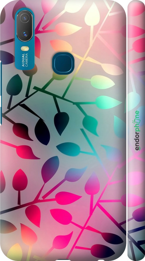 

3D пластиковий матовий чохол "Листя" для Vivo Y11
