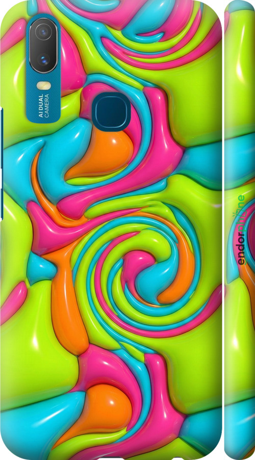 3D пластиковый матовый чехол Y2K Jelly Dream для Vivo Y11 - 6780m-629 изображение 