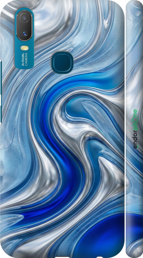 3D пластиковий матовий чехол Liquid Chrome для Vivo Y11 - 6781m-629 изображение 