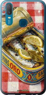 Силиконовый чехол Vintage Sardine Tin Phone для Vivo Y11 - 6772u-629 изображение 