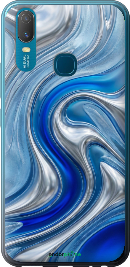 2D пластиковый чехол Liquid Chrome для Vivo Y11 - 6781t-629 изображение 