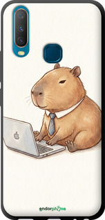 TPU чехол Funny Capybara CEO Working для Vivo Y15 - 6777b-1791 изображение 