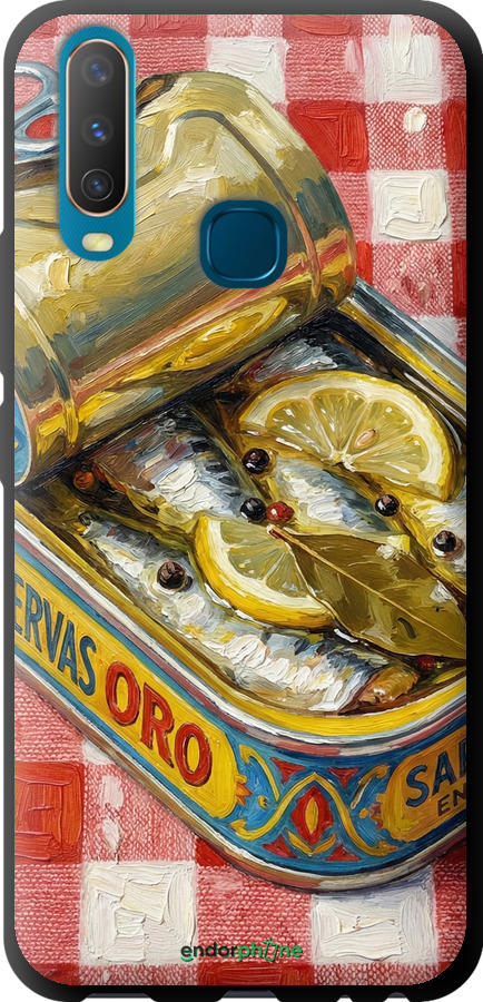 TPU чехол Vintage Sardine Tin Phone для Vivo Y15 - 6772b-1791 изображение 