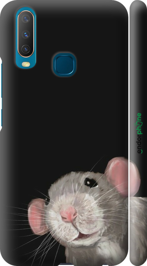 3D пластиковий матовий чехол The Peeking Rat для Vivo Y15 - 6442m-1791 изображение 