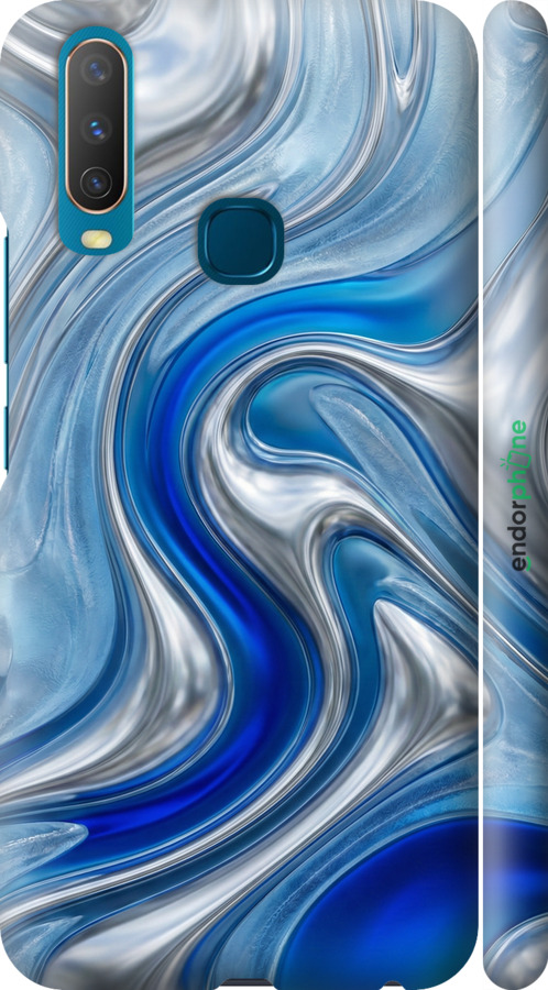 3D пластиковий матовий чехол Liquid Chrome для Vivo Y17 - 6781m-1447 изображение 