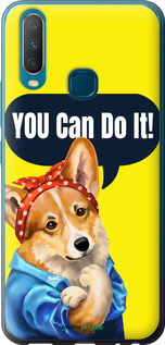 Силиконовый чехол чехол с корги You Can Do It для Vivo Y15 - 6184u-1791 изображение 