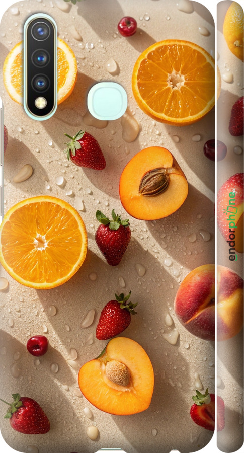 3D пластиковый матовый чехол Фрукты 3 для Vivo Y19 - 6703m-630 изображение 