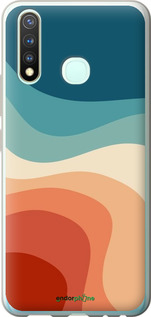 Силіконовий чехол У стилі ретро з хвилями для Vivo Y19 - 6531u-630 изображение 
