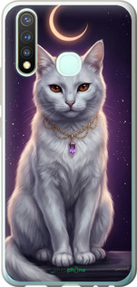 Силиконовый чехол Mystic White Cat Gothic Dark Purple Gold для Vivo Y19 - 6805u-630 изображение 