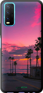 TPU чехол Пальмы для Vivo Y20 - 5873b-2078 изображение 