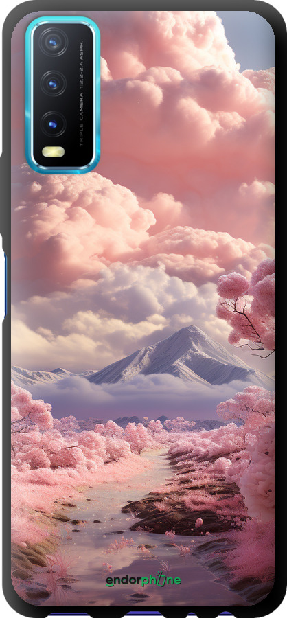 TPU чехол Рожеві хмари для Vivo Y20 - 5660b-2078 изображение 