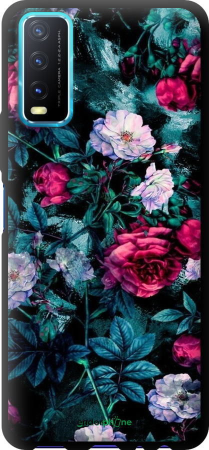TPU чехол Сад та троянди для Vivo Y20 - 6483b-2078 изображение 