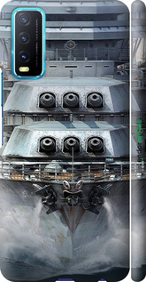3D пластиковий матовий чехол Лінкор, world of tanks, wargaming, військовий корабель для Vivo Y20 - 6453m-2078 изображение 