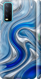3D пластиковый матовый чехол Liquid Chrome для Vivo Y20 - 6781m-2078 изображение 