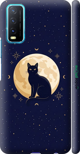 3D пластиковый матовый чехол Cute Cat Celestial/Witchy для Vivo Y20 - 6787m-2078 изображение 