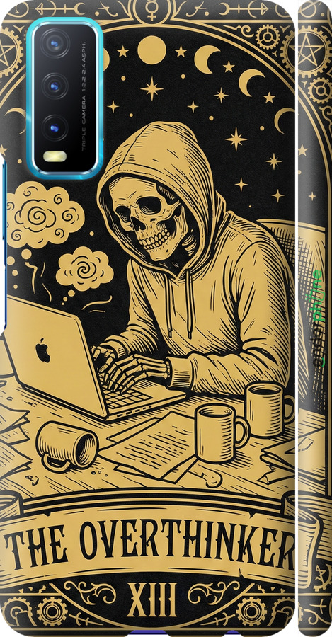 3D пластиковый матовый чехол The Overthinker для Vivo Y20 - 6774m-2078 изображение 