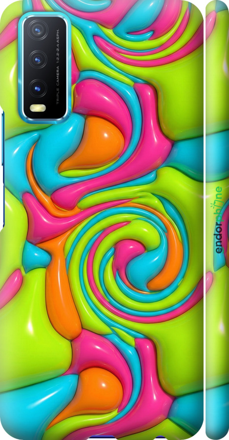 3D пластиковый матовый чехол Y2K Jelly Dream для Vivo Y20 - 6780m-2078 изображение 