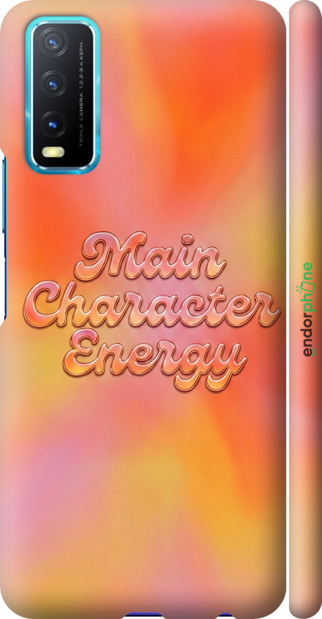 3D пластиковый матовый чехол Aura Gradient Main Character Energy Aesthetic Y2K для Vivo Y20 - 6783m-2078 изображение 