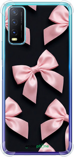 Силикон с усиленными углами чехол Coquette Ribbons Dark Coquette для Vivo Y20 - 6767sp-2078 изображение 