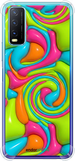 Силикон с усиленными углами чехол Y2K Jelly Dream для Vivo Y20 - 6780sp-2078 изображение 