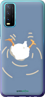 Силиконовый чехол Гусь ныряет для Vivo Y20 - 6275u-2078 изображение 