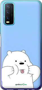 2D пластиковый чехол Милый мишка для Vivo Y20 - 6357t-2078 изображение 