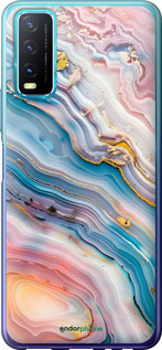 2D пластиковий чехол Мрамор красивый для Vivo Y20 - 6376t-2078 изображение 