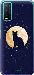 Силиконовый чехол Cute Cat Celestial/Witchy для Vivo Y20 - 6787u-2078 изображение 